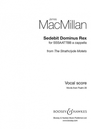 Sedebit dominus rex fr gemischter Chor (SATB) a cappella Chorpartitur