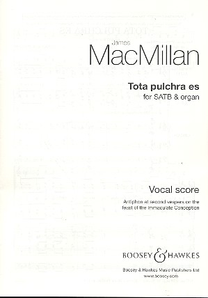 Tota pulchra es fr gemischter Chor (SATB) und Orgel Chorpartitur