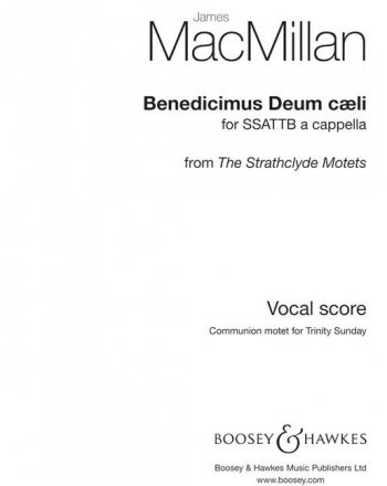 Benedicimus Deus caeli fr gemischter Chor (SSATTB) a cappella Chorpartitur