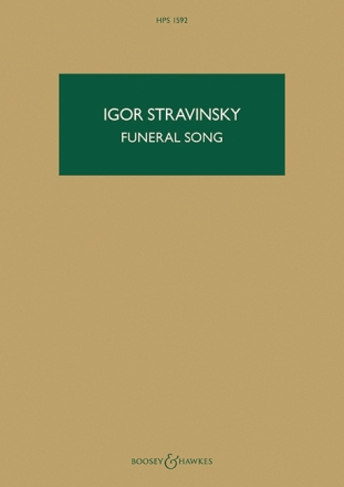 Funeral Song op.5 for orchestra study score