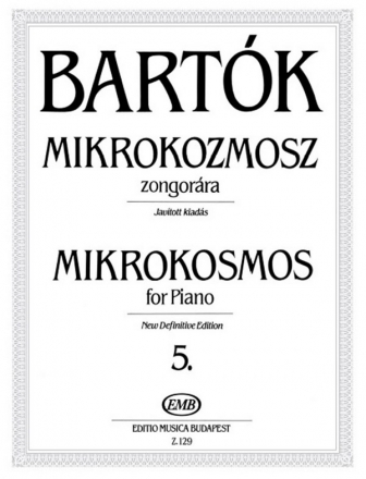 Bla Bartk Mikrokosmos for piano 5 Piano