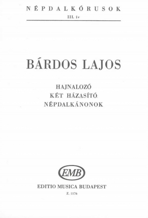 Brdos Lajos Npdalkrusok Folksong Choruses 3 Mixed Voices