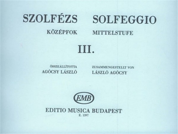 Agcsy Lszl SOLFEGGIO Medium Grade Solfege