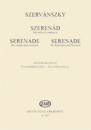 Szervnszky Endre Serenade for clarinet and orchestra  Clarinet and  Piano