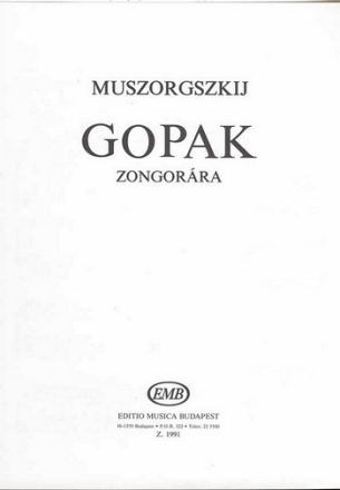 Gopak for piano