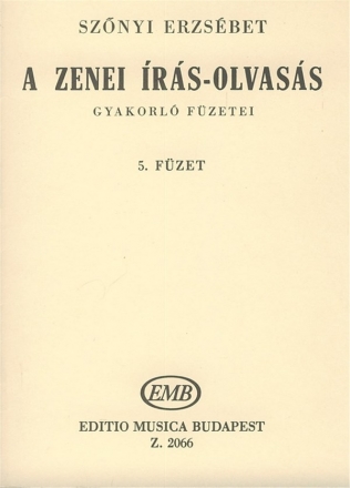 Sznyi Erzsbet A zenei rs-olvass gyakorl fzetei  Solfege