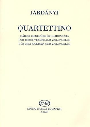 Quartettino for 3 violins and violoncello score and parts