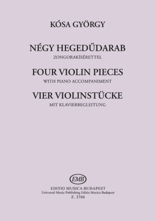 Gyrgy Ksa Ngy Heged?darab Violine und Klavier (Partitur)