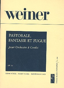 Pastorale, Fantasie und Fuge op.23 fr Orchester Studienpartitur