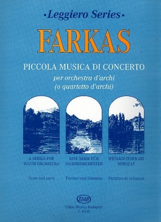 Piccola musica di concerto fr Streichorchester Partitur und Stimmen (5-4-3--3-3-1)