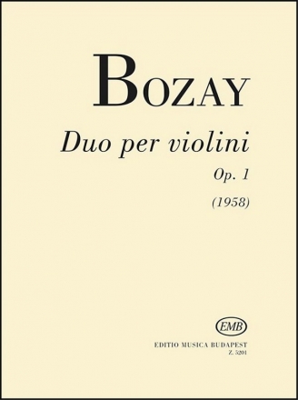 Bozay Attila Duo per violini Two  Violins