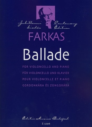 Farkas Ferenc Ballade  Violoncello and Piano