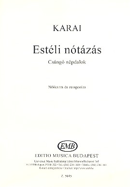 Estli ntzs for upper voices and piano score (ung)