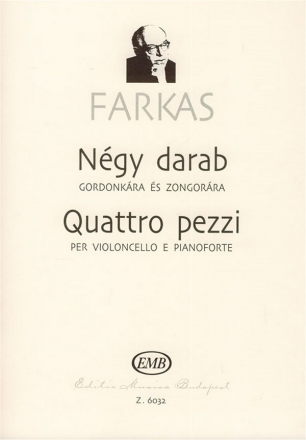 Farkas Ferenc Quattro pezzi  Violoncello and Piano