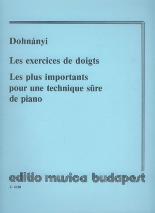 Dohnnyi Ern Les exercices de Doigts  Piano