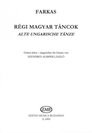 Alte ungarische Tnze fr Gitarre