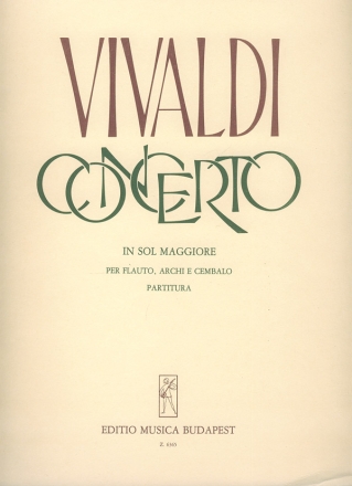 Antonio Vivaldi Concerto In Sol Maggiore Rv 436 -F Vi-8 Flute and Orchestra