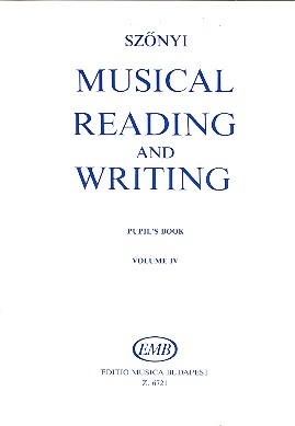 Musical Reading and Writing vol.4 solfege pupil's book