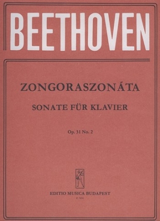 Sonatas for piano in separate editions (Weiner op. 31 no. 2, D minor Piano