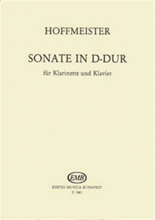 Franz Anton Hoffmeister Sonata D Major Klarinette und Klavier