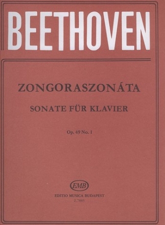 Sonatas for piano in separate editions (Weiner op. 49 no. 1, G minor Piano