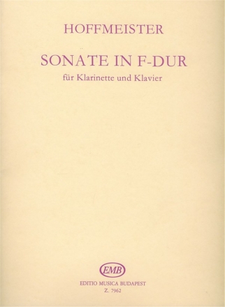 Sonata in F Dur Klarinette und Klavier