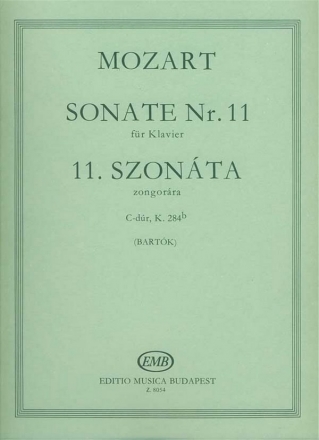 Sonata No. 11 C major, K 284b  Piano