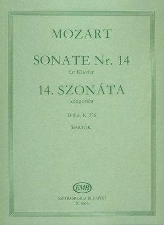 Sonata No. 14 D major, K 576  Piano