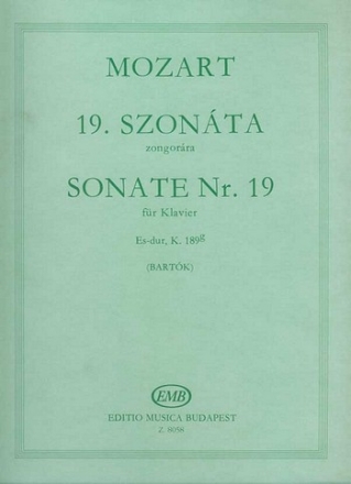 Sonata No. 19 E-flat major, K 189g  Piano