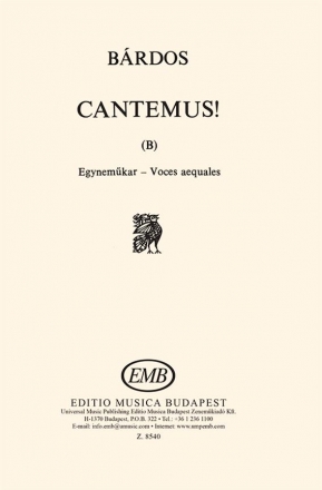 Lajos Brdos Cantemus ! (B) Upper Voices