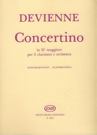 Franois Devienne_Gyrgy Balassa_Mihaly Hajdu Concertino In Sib Maggiore  Per 2 Clarinetti E Or Klarinette und Klavier