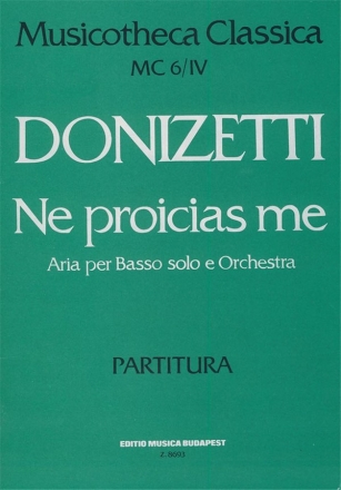 Gaetano Donizetti Ne Procias Me Oratorium Score