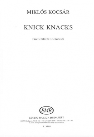 Kocsr Mikls Knick Knacks Five Children's Choruses Children's Choir