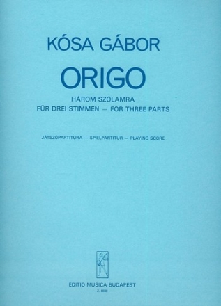 Ksa Gbor Origo for three parts Mixed Chamber Trio