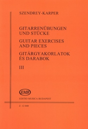 Szendrey-Karper Lszl Guitar Exercises and Pieces  Guitar