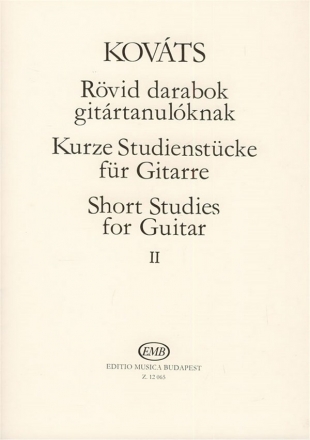 Kovts Barna Short Studies for guitar Guitar