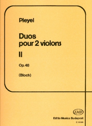 Duos op.48 vol.2 for two violins score