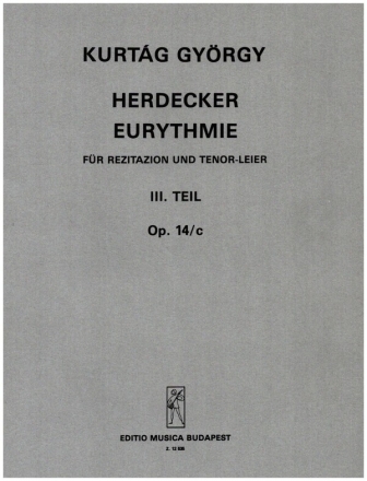 Herdecker Eurythmie op.14c Teil 3 fr Rezitation und Tenor-Leier