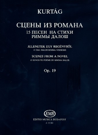 Scenes from a Novel op.19 for soprano, violin, double bass and cimbalom score (kyr)