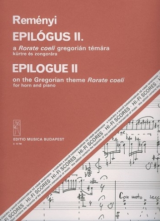 Remnyi Attila Epilogue II. on the Gregorian theme Rorate coeli Horn and Piano