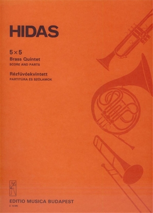 Hidas Frigyes 5x5 for brass quintet Brass Quintet