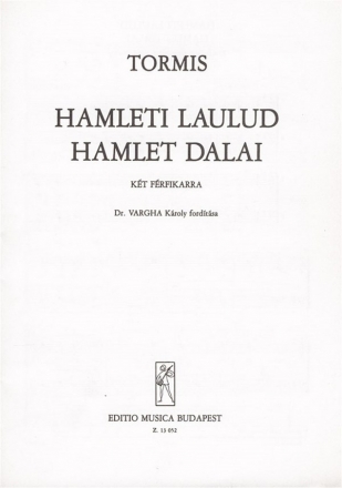 Tormis, V. Hamlet dalai  Lower Voices