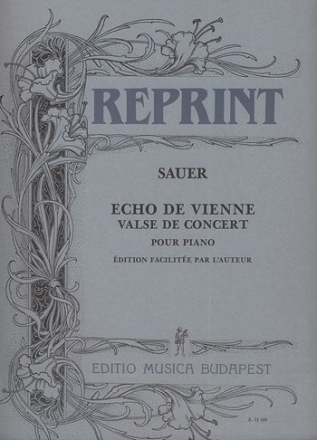 Sauer, Emil Echo de Vienne. Valse de concert (simplified edition) Piano