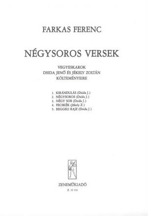 Farkas Ferenc Ngysoros versek  Mixed Voices