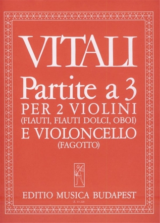 Giovanni Battista Vitali Partita A 3  Ket Hegedre Es Gordonkara String Trio