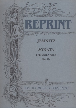 Jemnitz Sndor Sonata per viola sola Viola