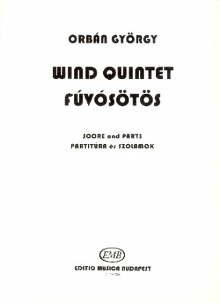 Quintet for flute, oboe, clarinet, horn and bassoon score and parts