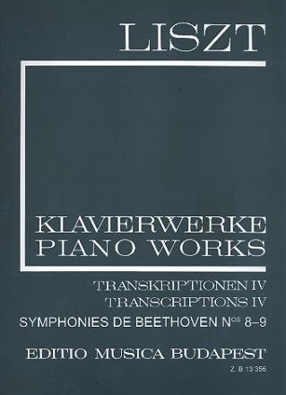 Klavierwerke Serie 2 Band 19 Transkriptionen Band 4 (Beethoven) broschiert