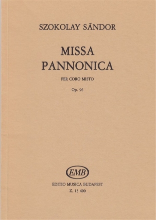 Sndor Szokolay Missa Pannonica Op.96 Mixed Voices