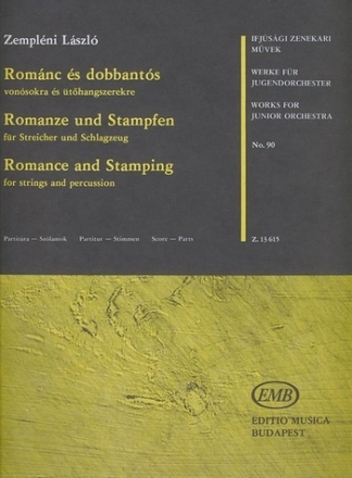 Zemplni Lszl Romance and Stamping for strings and percussion String Orchestra 5 vl1, 4 vl2, 4 vl3, 3 vla (ad lib.), 3 vlc, perc.